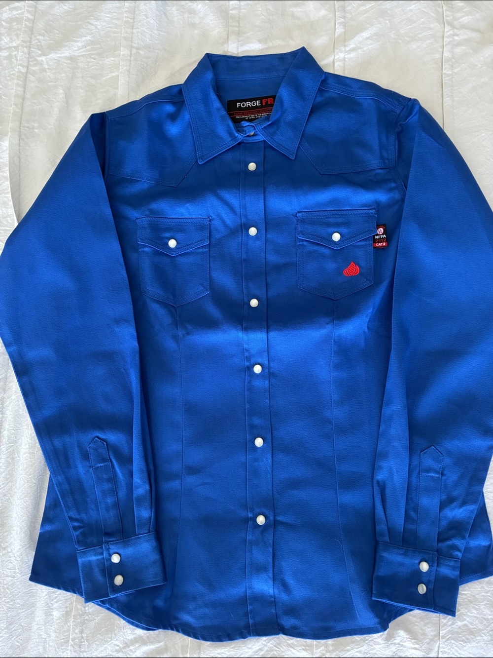 Men's Casual Button-Down Shirt in Royal Blue